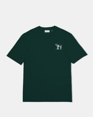 Camiseta Edmmond Verde con diseño en blanco